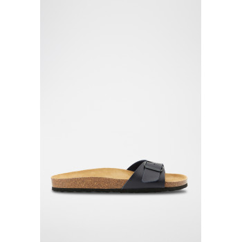 Mules en cuir Agata - Bleu marine - 02 - 33618681