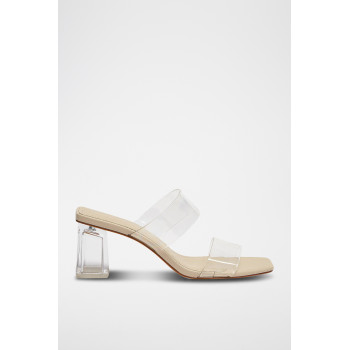 Mules à talons - Blanc - 02 - 33500822