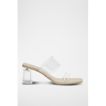 Mules à talons - Blanc - 02 - 33500824