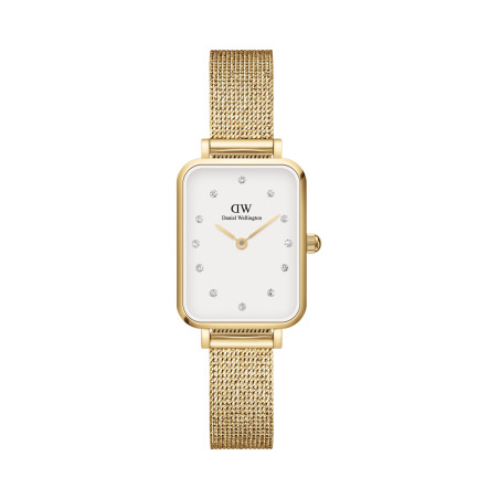 Montre à quartz en acier et plaqué or jaune Evergold - 20 x 26 mm - 02 - 33646108