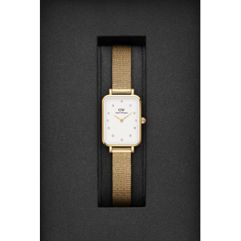 Montre à quartz en acier et plaqué or jaune Evergold - 20 x 26 mm - 02 - 33646108