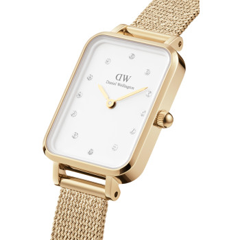 Montre à quartz en acier et plaqué or jaune Evergold - 20 x 26 mm - 02 - 33646108