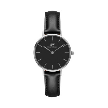 Montre à quartz en cuir Sheffield - Noir et argenté - 28 mm - 02 - 33646119