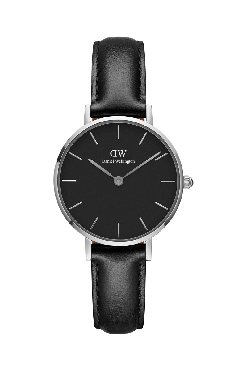 Montre à quartz en cuir Sheffield - Noir et argenté - 28 mm - 02 - 33646119