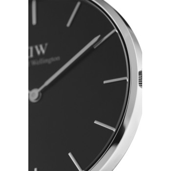 Montre à quartz en cuir Sheffield - Noir et argenté - 28 mm - 02 - 33646119