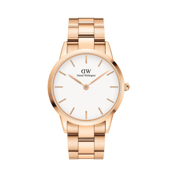 Montre en acier Iconic Link - 40 mm - Doré rose et blanc - 02 - 33646121