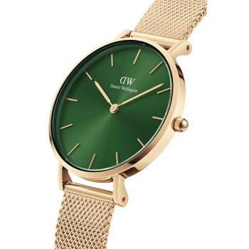 Montre à quartz en acier et plaqué or jaune Emerald - 36 mm - 02 - 33646129