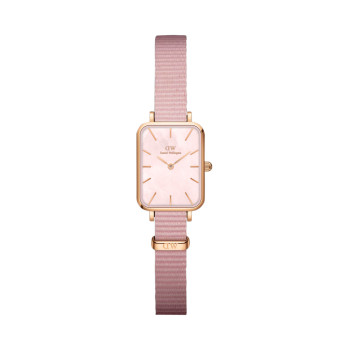 Montre à quartz en tissu, nacre et plaqué or rose - 20-26 mm - 02 - 33646132