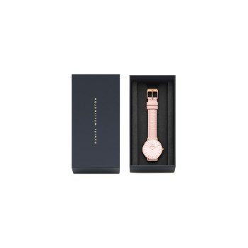 Montre à quartz en cuir, nacre et plaqué or rose - 32 mm - 02 - 33646134