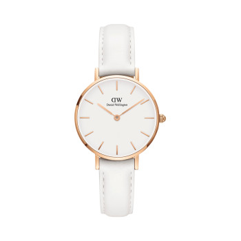 Montre à quartz en cuir et plaqué or rose Bondi - 28 mm - 02 - 33646141