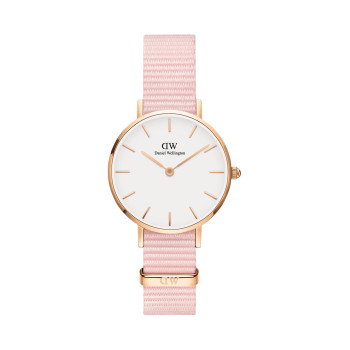 Montre à quartz en tissu et plaqué or rose Rosewater - 28 mm - 02 - 33646148