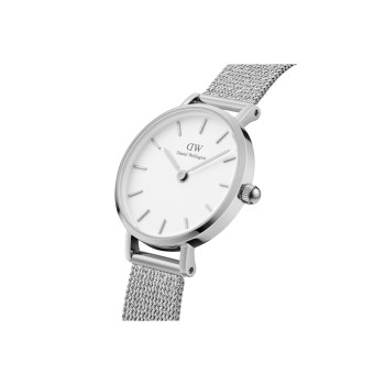 Montre à quartz en acier Pressed Sterling - 24 mm - Argenté et blanc - 02 - 33646182