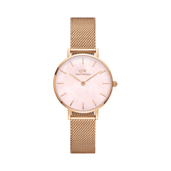 Montre à quartz en nacre Petite Melrose - 28 mm - Doré rose et rose - 02 - 33646211