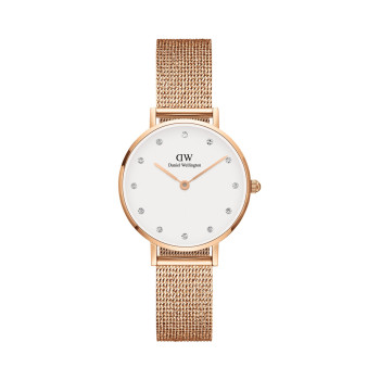 Montre à quartz en acier Petite -  28 mm - Doré rose et blanc - 02 - 33646231