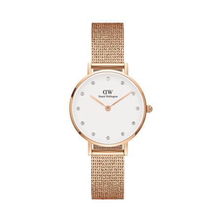 Montre à quartz en acier Petite -  28 mm - Doré rose et blanc - 02 - 33646231