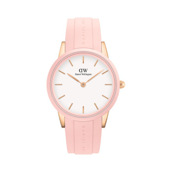 Montre à quartz en silicone Iconic Motion - 40 mm - Rose et doré rose - 02 - 33646234