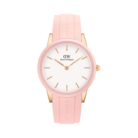 Montre à quartz en silicone Iconic Motion - 40 mm - Rose et doré rose - 02 - 33646234