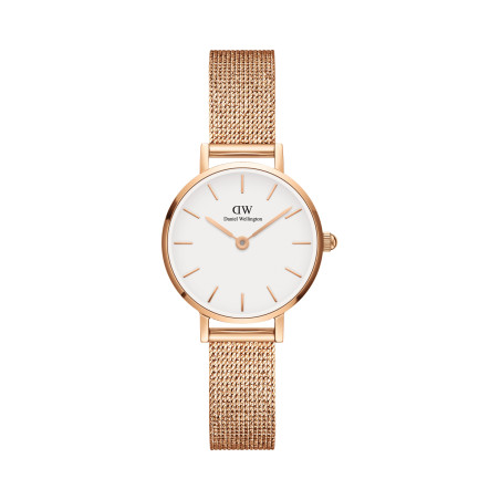 Montre à quartz en acier Melrose - 24 mm - Doré rose et blanc - 02 - 33646251