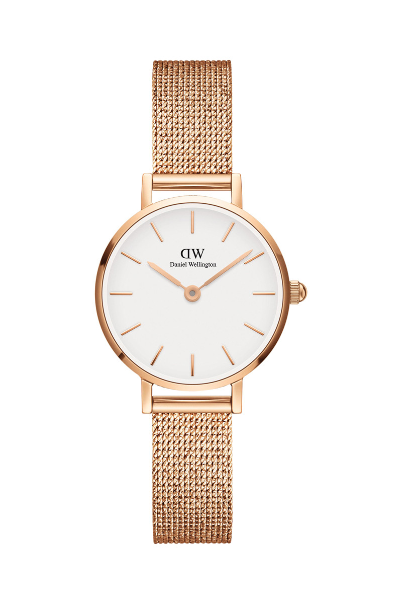 Montre à quartz en acier Melrose - 24 mm - Doré rose et blanc - 02 - 33646251