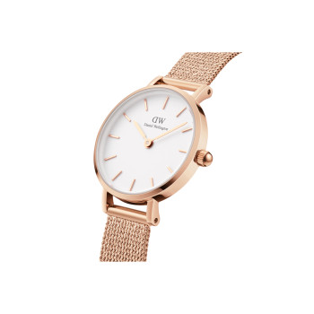 Montre à quartz en acier Melrose - 24 mm - Doré rose et blanc - 02 - 33646251