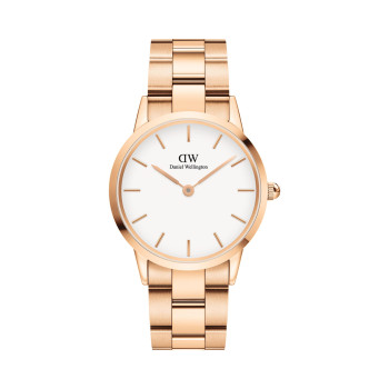 Montre en acier Iconic Link - 36 mm - Doré rose et blanc - 02 - 33646252