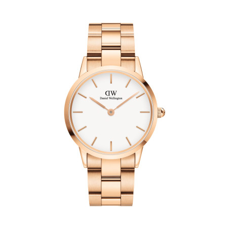 Montre en acier Iconic Link - 36 mm - Doré rose et blanc - 02 - 33646252