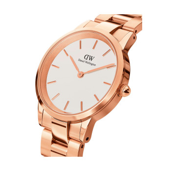 Montre en acier Iconic Link - 36 mm - Doré rose et blanc - 02 - 33646252