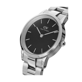 Montre en acier Iconic Link - 28 mm - Argenté et noir - 02 - 33646261