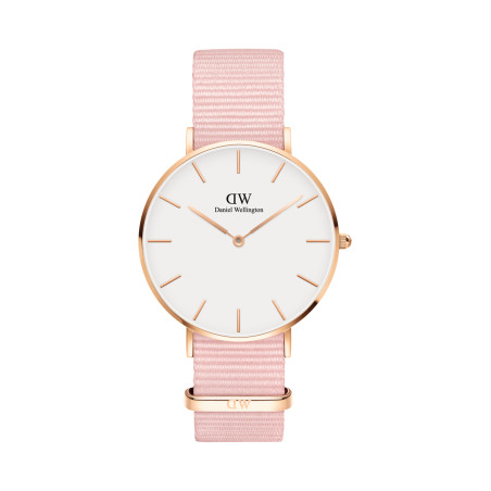 Montre à quartz en polyester Rosewater - 36 mm - Rose et doré rose - 02 - 33646267