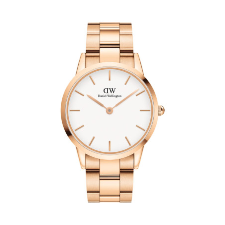 Montre en acier Iconic Link - 40 mm - Doré rose et blanc - 02 - 33646271