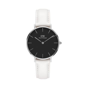 Montre à quartz en cuir Bondi - 32 mm - Blanc et argenté - 02 - 33646273