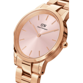 Montre à quartz en acier Iconic Link - 28 mm - Doré rose - 02 - 33646274