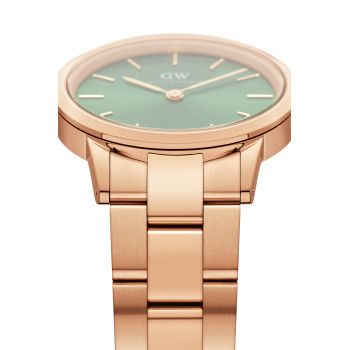 Montre à quartz en acier Iconic Emerald - 36 mm - Doré et vert - 02 - 33646275