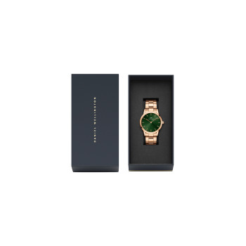 Montre à quartz en acier Iconic Emerald - 36 mm - Doré et vert - 02 - 33646275