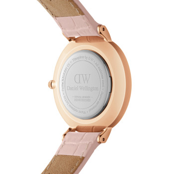 Montre à quartz en cuir Petite - 32 mm - Rose et doré rose - 02 - 33646278