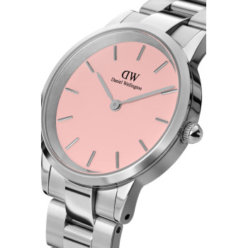 Montre à quartz en acier Iconic Link - 28 mm - Argenté et rose - 02 - 33646280