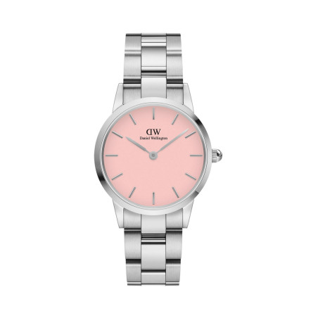 Montre à quartz en acier Iconic Link - 32 mm - Argenté et rose - 02 - 33646281