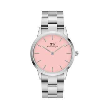 Montre à quartz en acier Iconic Link - 36 mm - Argenté et rose - 02 - 33646282