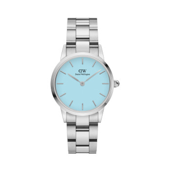 Montre à quartz en acier Iconic Link Capri - 28 mm - Bleu et argenté - 02 - 33646286