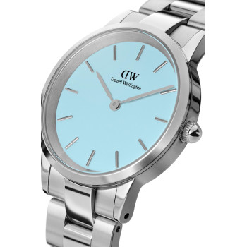 Montre à quartz en acier Iconic Link Capri - 28 mm - Bleu et argenté - 02 - 33646286