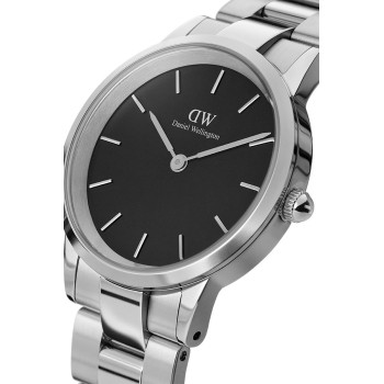 Montre à quartz en acier Iconic Link - 32 mm - Argenté et noir - 02 - 33646289