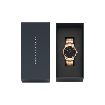 Montre à quartz en acier Iconic Link - 36 mm - Doré rose et noir - 02 - 33646290