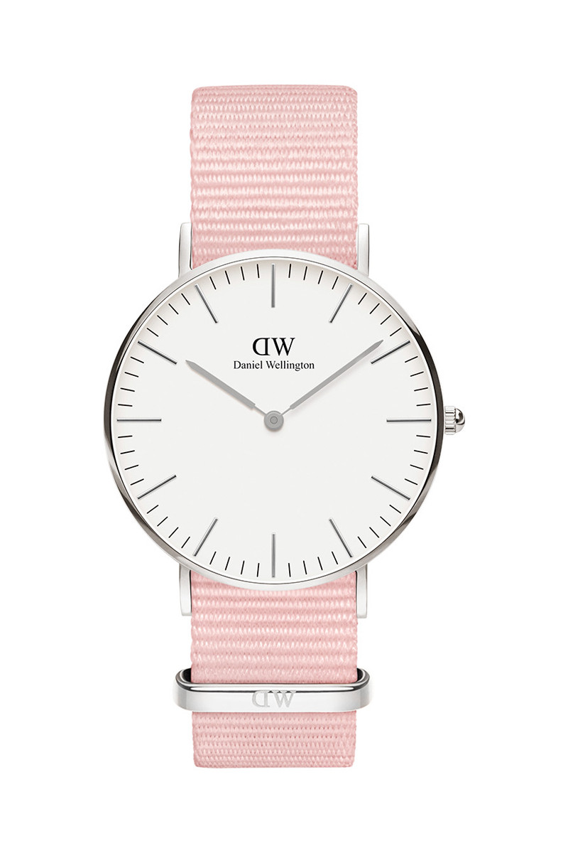 Montre à quartz en polyester Classic Rosewater - 36 mm -  Rose et argenté - 02 - 33646298