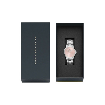 Montre à quartz en acier Iconic Link - 32 mm - Argenté et rose - 02 - 33646303