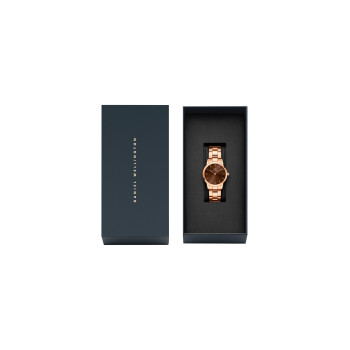 Montre en acier Iconic Link Amber - 28 mm - Doré rose et marron - 02 - 33646312