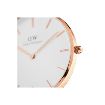 Montre à quartz en cuir Sheffield - 32 mm - Noir et doré rose - 02 - 33646318