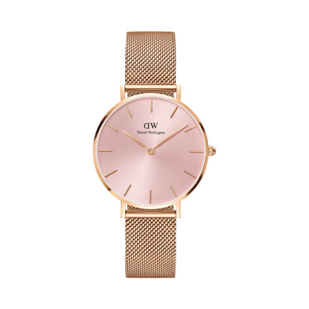 Montre à quartz en acier Petite Melrose - 32 mm - Doré et doré rose - 02 - 33646321