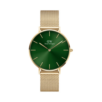 Montre à quartz en acier Forest - 36 mm - Doré et vert - 02 - 33646336