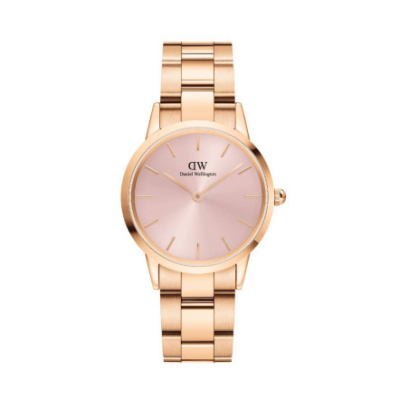 Montre en acier Iconic Link - 32 mm - Doré rose et rose - 02 - 33646339