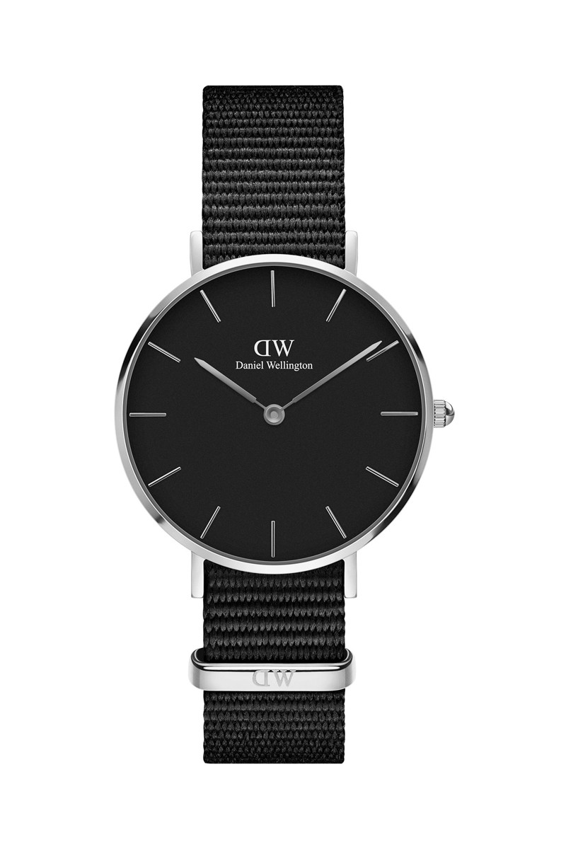 Montre en tissu nato Cornwall - 32 mm - Noir et argenté - 02 - 33646342